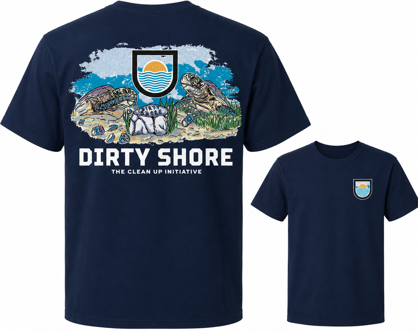 Turtle Tee - Navy Blue
